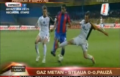 Faze controversate în Gaz Metan Mediaş - Steaua 0-0