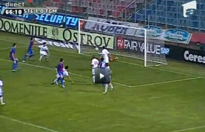 VIDEO / Balauru respinge de pe linia porţii, steliştii cer gol