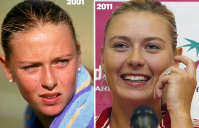 GALERIE FOTO Uite cum arăta Şarapova la debut şi cum arată acum » 10 ani au trecut peste FRUMUSEŢEA turneelor WTA