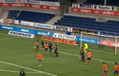 Lovitură liberă executată IMPECABIL într-o partidă din preliminariile Europa League