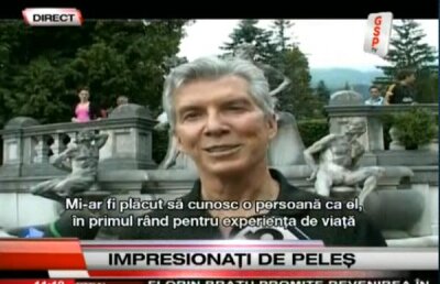 Michael Buffer a fost aşteptat cu pîine şi sare » L-a impresionat Peleşul