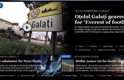 UEFA i-a vizitat pe campionii de la Galaţi: "Pregătiţi să urce pe «Everestul fotbalului european»"