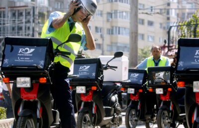 Protestul poştaşilor la Ministerul Comunicaţiilor