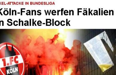 DEZGUSTĂTOR! Fanii lui Koln au aruncat cu fecale şi urină în suporterii lui Schalke!