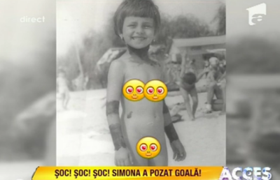 FOTO! Simona Gherghe a pozat goala! Vezi imagini SOC!