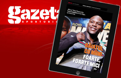 Exclusiv pe iPad. Mayweather este băiatul cu mîinile foarte, foarte mici