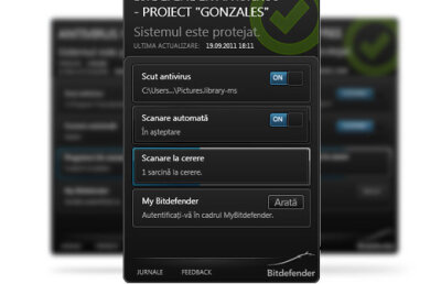 Proiect “Gonzales”, un nou concept antivirus de la BitDefender