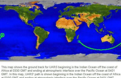 NASA a localizat zona în care s-a prăbuşit satelitul