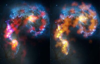 Universul văzut prin noul telescop ALMA arată ca un craniu uman. Imagine spectaculoasă