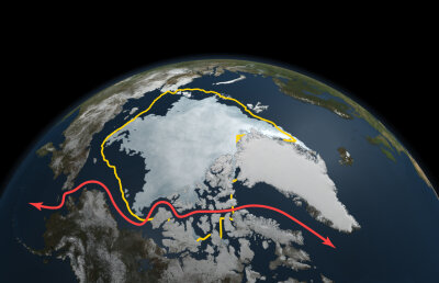 NASA: Grosimea stratului de gheaţă din Oceanul Arctic, aproape de un nou minim (VIDEO)