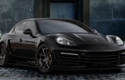 Aur şi piele de crocodil pentru un Porsche Panamera întunecat