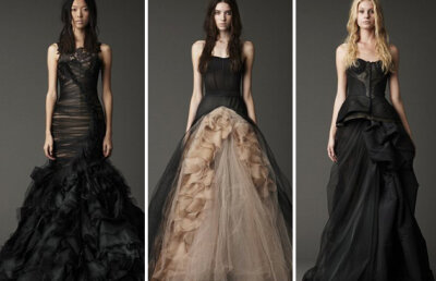 Vera Wang lanseaza o noua moda: rochia de mireasa neagra!