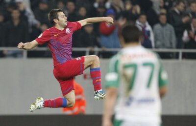 Steaua s-a chinuit să bată Chiajna » Roşu norocos