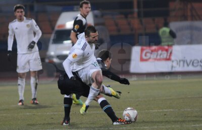 VIDEO Sculli di fotbalişti! Vaslui a făcut 0-0 cu Lazio, e pe locul 2 al grupei şi are prima şansă pentru primăvară!