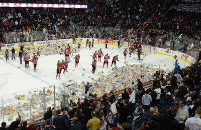 Unii aduc torţe, alţii aruncă jucării! Cel mai original mod de a te bucura la gol!