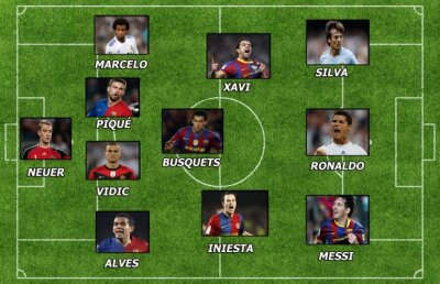 Echipa ideală a anului 2011 are şase jucători de la Barcelona