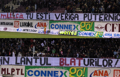 "Mitică la brutărie" » Suporterii au ajuns la capătul răbdării: "Sînteţi incapabili să salvaţi fotbalul românesc!"