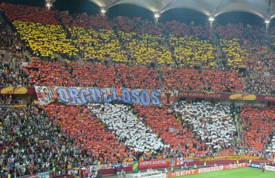 Suporterii spanioli au creat o atmosferă senzaţională la finala de pe Naţional Arena » Graffiti de Primera