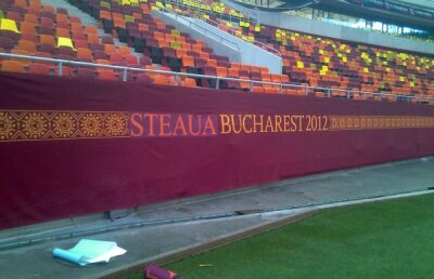 Naţional Arena pregătit de spectacol » Steaua îmbracă stadionul în roş-albastru