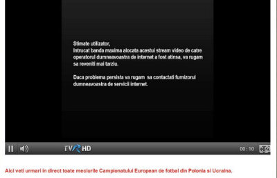 Euro F5 şi TVR 0,5 » Soluţia vizionării Euro pe net e falimentară, dar TVR nu-şi face probleme