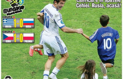 Elenii sărbătoresc cu noi! » Site-ul sportiv gazzetta.gr din Grecia evocă prima pagină a Gazetei Sporturilor