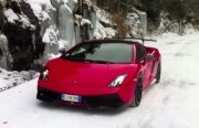 Lamborghini a filmat pe Transfăgărășan!