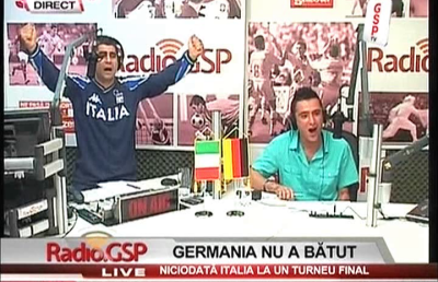 VIDEO / Show marca Gabi Safta în studioul Radio GSP la primul gol al lui Balotelli
