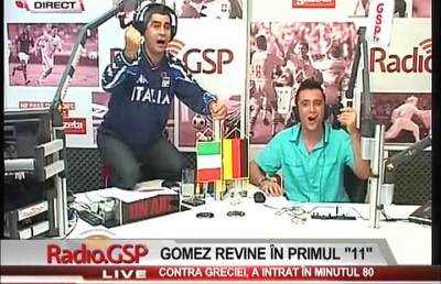 VIDEO / Haos în studioul Radio GSP » Gabi Safta s-a suit pe masă de bucurie!