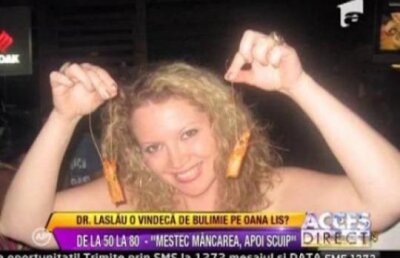 Oana Lis: "Mestec mancarea si apoi o scuip"