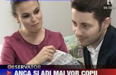 Adi Sina si iubita lui se pregatesc de botez si mai vor un copil