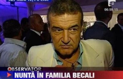 Gigi Becali a petrecut pana dimineata la nunta nepotului sau