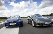 Comparativ TopGear: BMW M6 Cabrio vs Porsche Boxster S