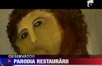 Icoana restaurata in stil Mr. Bean, motiv de parodie in Spania. Iata ce a iesit!
