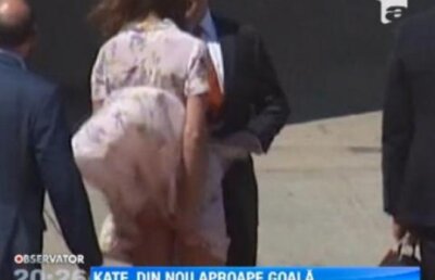 Ducesa de Cambridge, aproape goala pe un aeroport din Australia