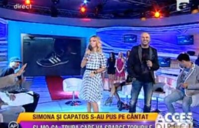 Simona Gherghe a cantat in duet cu Dan Capatos. Vezi ce hituri au interpretat cei doi!