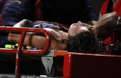 VIDEO Barcelona în şoc! » Accidentare horror suferită de Puyol în această seară!