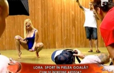 Lora, pictorial sexy pe terenul de sport