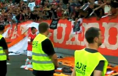 FOTO şi VIDEO Ăsta e "cîine" adevărat » Gestul emoţionant al lui Dănciulescu, ratat de camerele TV