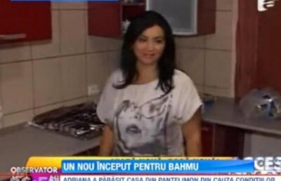 Adriana Bahmuteanu s-a mutat cu chirie in Bucuresti