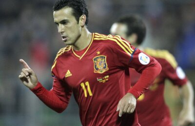 VIDEO Hattrick de "scăriţe" al lui Pedro » Atacantul spaniol a ales un mod inedit de a-şi sărbători performanţa :D