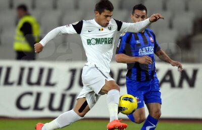 FOTO şi VIDEO U Cluj - Oţelul 1-1 » Studenţii şi gălăţenii s-au îngropat reciproc