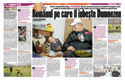 Citeşte azi, doar în ediţia tipărită » Povestea fabuloasă a unui antrenor român, o împletire de întîmplări uluitoare