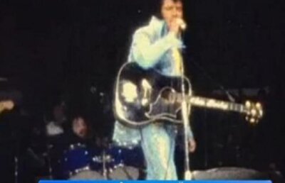 Imagini in premiera cu Elvis Presley dintr-un concert de la New York
