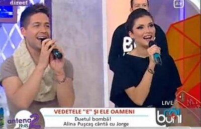 Duetul momentului! Alina Puscas si Jorge au cantat impreuna la "Rai da' Buni"