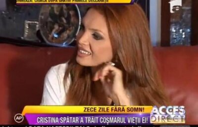 Cristina Spatar n-a dormit timp de 10 zile din cauza problemelor de sanatate ale copiilor
