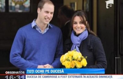 Ducesa de Cambridge a fost externata