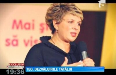 Teo Trandafir nu s-a impacat cu tatal ei nici de Sarbatori