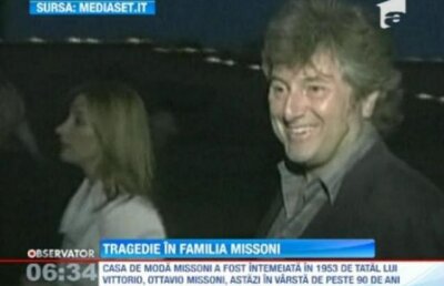 Creatorul de moda italian Vittorio Missoni este dat disparut in Marea Caraibelor
