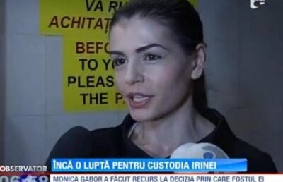 Irinel Columbeanu si Monica reincep razboiul pentru custodia Irinei