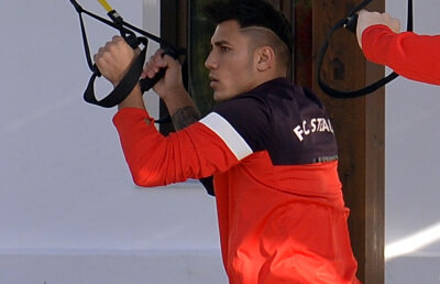 FOTO Mohawk Bratu » Abia revenit la antrenamente, fundaşul îi face în ciudă lui Gigi Becali :)